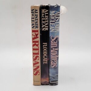 Alistair MacLean Partisans Floodgate San Andreas Hardcover Doubleday Set Fair